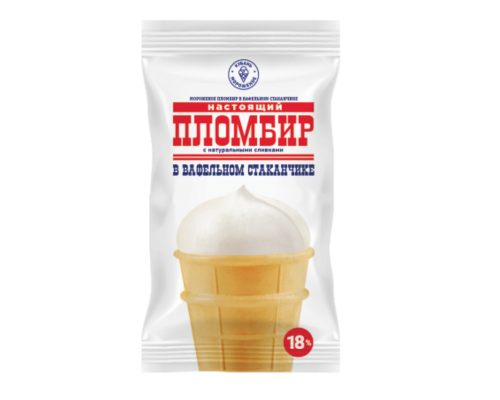 Пломбир  "Настоящий пломбир" ваниль в/с