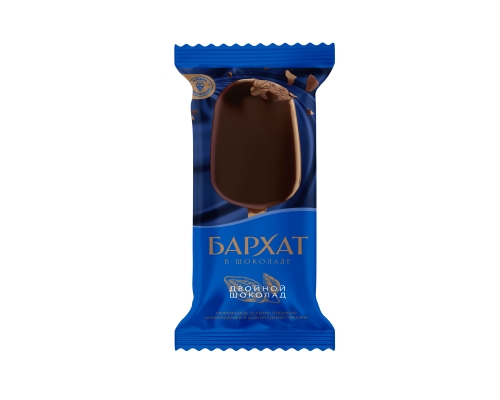 Эскимо пломбир "Бархат" шоколад в шоколадной глазури