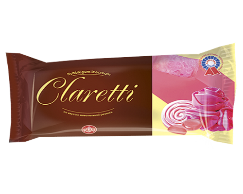 Эскимо пломбир "CLARETTI"  со вкусом Бабл-гам