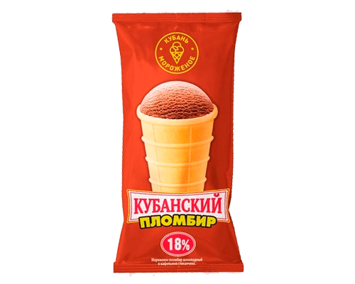 Пломбир шоколадный "Кубанский  пломбир" в/с
