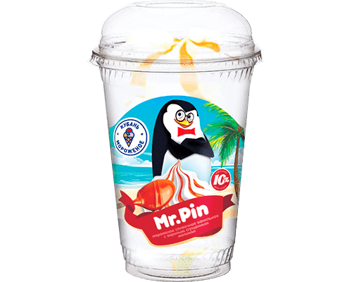 Мороженое сливочное "Mr Pin" ванильное с вареной сгущенкой пл/с